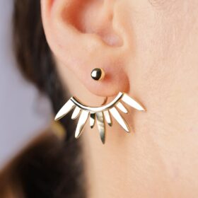 14 Ayar Altın Solaris Küpe