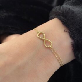 14 Ayar Altın Sonsuzluk Bileklik