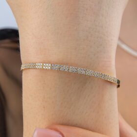 14 Ayar Altın Su Yolu Bileklik Sarı