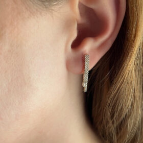 14 Ayar Altın Su Yolu Sarkıt Küpe