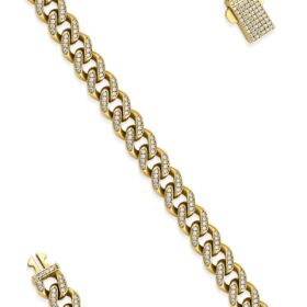 14 Ayar Altın Taşlı Gurmet Bileklik