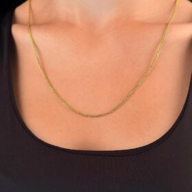 14 Ayar Altın Tondo Kolye 1.80 mm