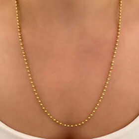 14 Ayar Altın Top Zincir 2.50 mm