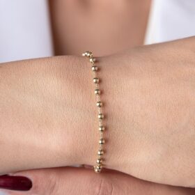 14 Ayar Altın Topçuk Bileklik 2.95 mm