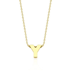 14 Ayar Altın Y Harfli Kolye