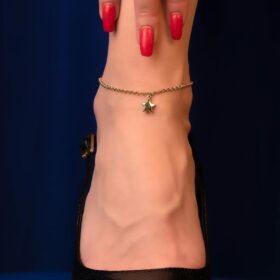 14 Ayar Altın Yıldız Sallantılı Halhal