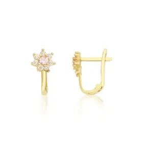 Altın Taşlı Çocuk Küpe