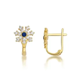 Altın Kar Tanesi Küpe