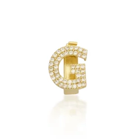 Altın Taşlı G Harf Charm