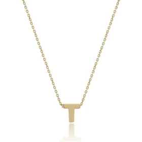 Altın T Harf Kolye