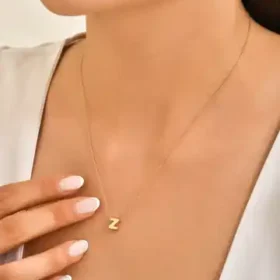 Altın Z Harf Kolye