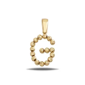 Altın G Harf Kolye Ucu