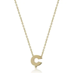 Altın Ç Harf Kolye