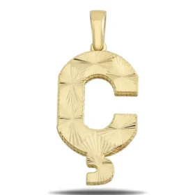 Altın Ç Harf Kolye Ucu