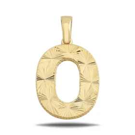 Altın O Harf Kolye Ucu