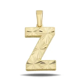 Altın Z Harf Kolye Ucu
