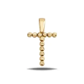 Altın T Harf Dorika Kolye Ucu