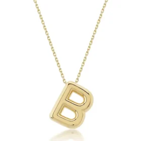 Altın Balon B Harf Kolye