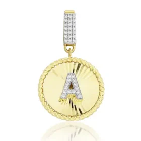 Altın A Harf Kolye Ucu