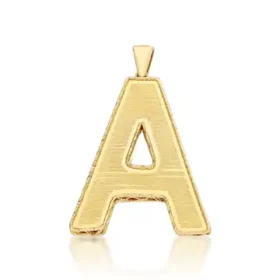 Altın A Harf Kolye Ucu