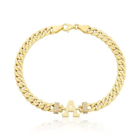 Altın A Harf Bileklik