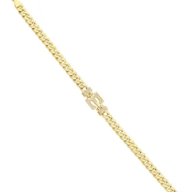 Altın E Harf Bileklik