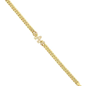 Altın A Harf Bileklik