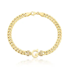 Altın G Harf Bileklik
