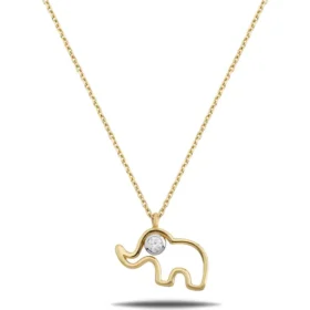 Altın Fil Kolye