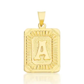 Altın A Harf Kolye Ucu