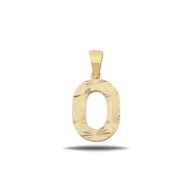 Altın O Harf Kolye Ucu