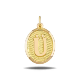 Altın Ü Harf Kolye Ucu