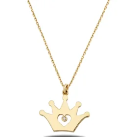 Altın Prenses Taç Kolye