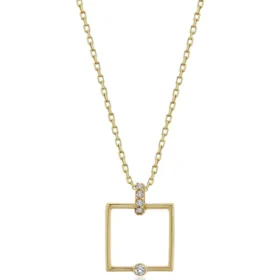 Altın Kare Kolye