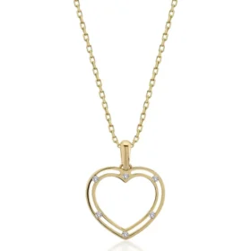 Altın Kalp Kolye