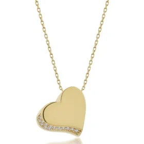Altın Kalp Kolye