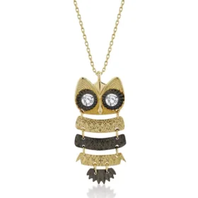 Altın Baykuş Kolye