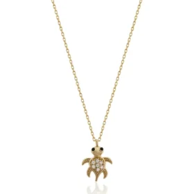 Altın Kaplumbağa Kolye
