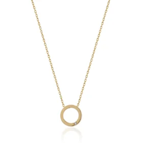 Altın Daire Kolye