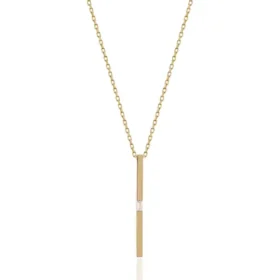 Altın Çizgi Kolye