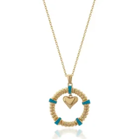 Altın Kalp Kolye