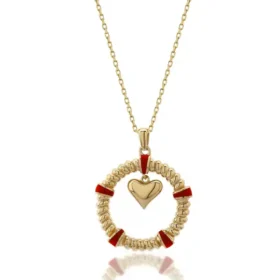 Altın Kalp Kolye