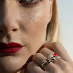 Bee Mine Altın Arı Kalpli Yüzük