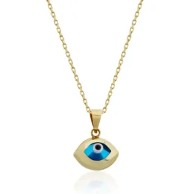 Altın Nazar Göz Kolye