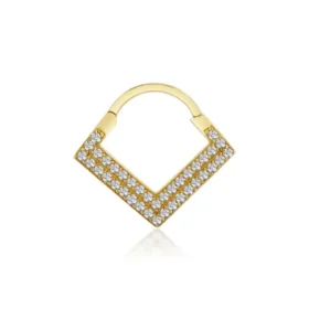 Altın Helix Taşlı Piercing