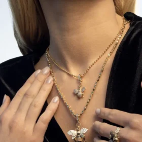 Bee Mine Altın Arı Kolye Ucu