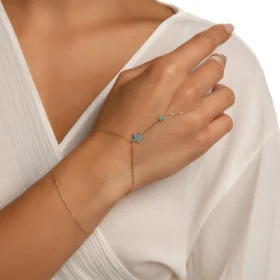 Renk Seçenekli Taşlı Yıldız Altın Şahmeran