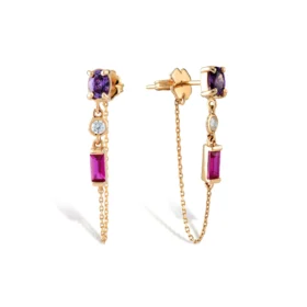 Siena Mini Baget Altın Küpe