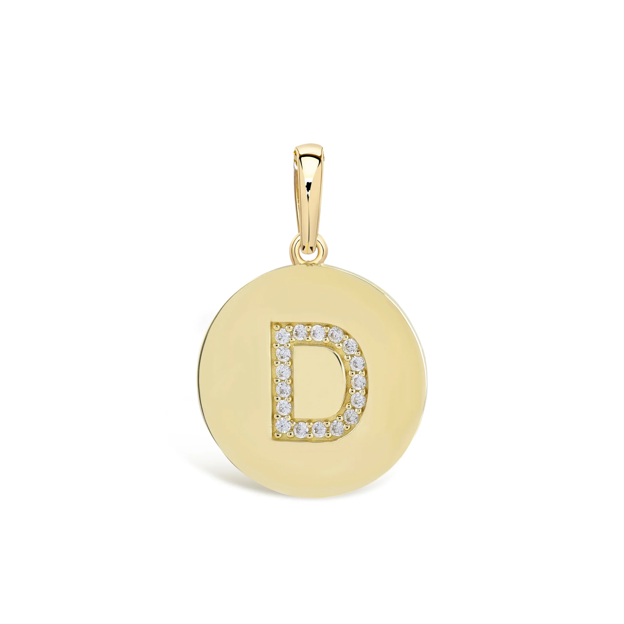 Letters Plaka Harf Altın Charm - Görsel 5