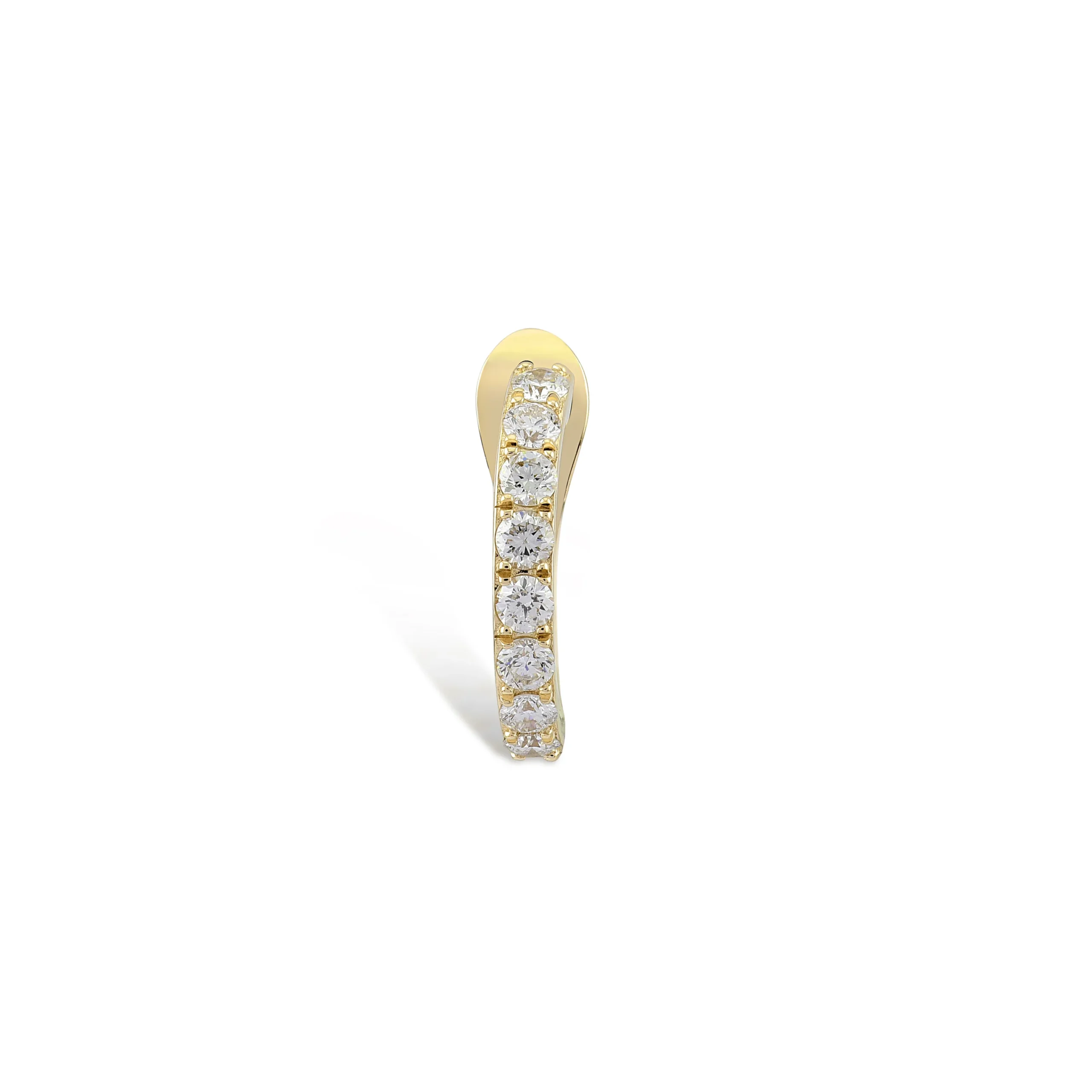 Halka Taşlı Pırlanta Earcuff - Görsel 5